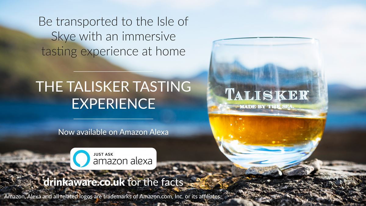 Diageo launches Alexa tasting skill for Talisker